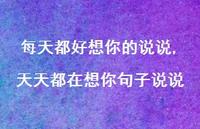 天天都在想你句子说说(100句)