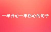 一半开心一半伤心的句子【100句精选短句合集】