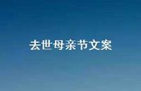 去世母亲节文案【100句精选短句合集】