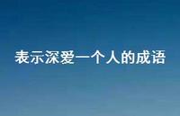 表示深爱一个人的成语42句汇总 表示深爱一个人的成语42句汇总
