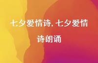 七夕爱情诗朗诵【精品文案100句】