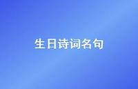 生日诗词名句46句汇总