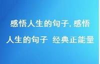 感悟人生的句子 经典正能量【100句文案精选】 感悟人生的句子 经典正能量【100句文案精选】