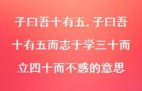子曰吾十有五而志于学三十而立四十而不惑的意思【100句文案精选】