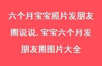 宝宝六个月发朋友圈图片大全(100句)