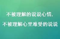 不被理解心里难受的说说(100句) 不被理解心里难受的说说(100句)