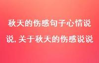 关于秋天的伤感说说(100句) 关于秋天的伤感说说(100句)