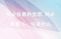 何必执着下一句是什么【精选100句】 何必执着下一句是什么【精选100句】