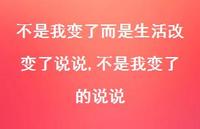 不是我变了的说说(100句) 不是我变了的说说(100句)