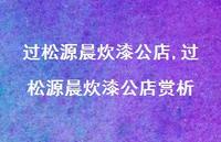 过松源晨炊漆公店赏析【精品文案100句】