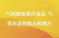 气得无语到极点的图片【100句文案】 气得无语到极点的图片【100句文案】