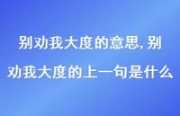 别劝我大度的上一句是什么【精选100句】