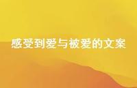 感受到爱与被爱的文案【100句精选短句合集】