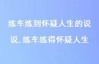 练车练得怀疑人生(100句) 练车练得怀疑人生(100句)