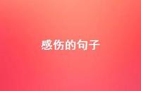 感伤的句子61句汇总 感伤的句子61句汇总