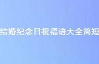结婚纪念日祝福语大全简短合集60句精选