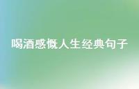 喝酒感慨人生经典句子49句汇总 喝酒感慨人生经典句子49句汇总