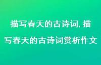描写春天的古诗词赏析作文【100句文案精选】 描写春天的古诗词赏析作文【100句文案精选】