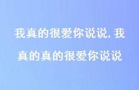我真的真的很爱你说说(100句) 我真的真的很爱你说说(100句)