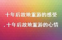 十年后故地重游的心情(100句)