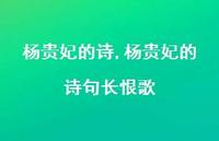 杨贵妃的诗句长恨歌【100句文案精选】 杨贵妃的诗句长恨歌【100句文案精选】
