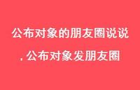 公布对象发朋友圈(100句)