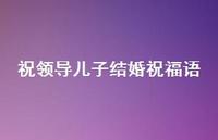 祝领导儿子结婚祝福语合集40句精选