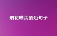 烟花唯美的短句子(精选38句) 烟花唯美的短句子(精选38句)