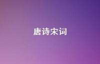 唐诗宋词46句汇总