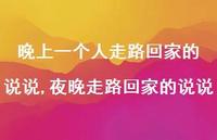 夜晚走路回家的说说(100句)