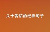 关于爱情的经典句子57句汇总