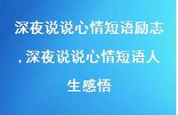 深夜说说心情短语人生感悟【100句文案】 深夜说说心情短语人生感悟【100句文案】