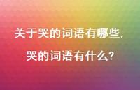 哭的词语有什么?【100句文案】