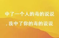 我中了你的毒的说说【精选100句】