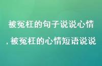 被冤枉的心情短语说说(100句)
