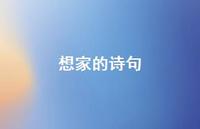 想家的诗句65句汇总