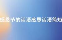 感恩节的话语感恩话语简短67句汇总 感恩节的话语感恩话语简短67句汇总