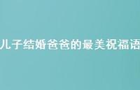 儿子结婚爸爸的最美祝福语合集61句精选 儿子结婚爸爸的最美祝福语合集61句精选