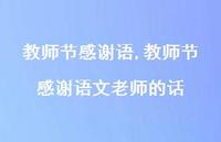 教师节感谢语文老师的话【100句文案精选】
