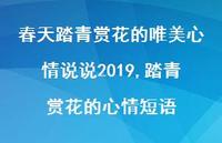 踏青赏花的心情短语(100句)