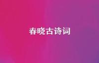 春晓古诗词41句汇总 春晓古诗词41句汇总