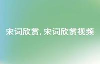 宋词欣赏视频【100句文案精选】