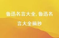 鲁迅名言大全摘抄【100句文案精选】 鲁迅名言大全摘抄【100句文案精选】