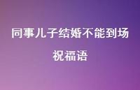 同事儿子结婚不能到场祝福语合集42句精选