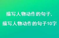 描写人物动作的句子10字【100句文案精选】
