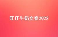 旺仔牛奶文案2022【100句精选短句合集】
