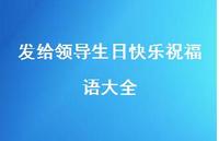 发给领导生日快乐祝福语大全合集50句精选 发给领导生日快乐祝福语大全合集50句精选