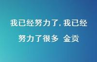 我已经努力了很多 金贡(100句) 我已经努力了很多 金贡(100句)