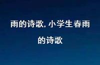小学生春雨的诗歌【精品文案100句】