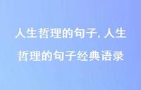 人生哲理的句子经典语录【100句文案精选】 人生哲理的句子经典语录【100句文案精选】